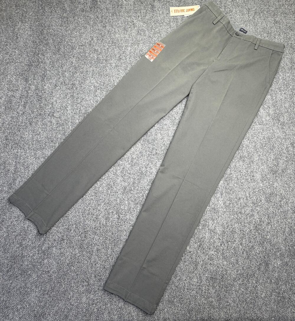Dockers Workday Khaki Mens 34x38 Storm Grey Classic Fit Smart 360 Flex NWT